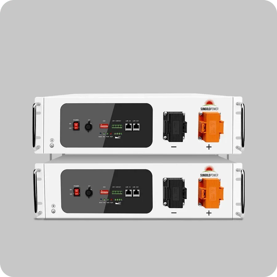 SunGoldPower 48V 100Ah Server Rack Self-Heating LiFePO4 Battery