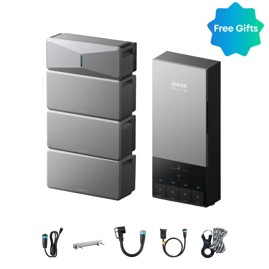 Anker SOLIX E10 Automatic Home Backup Kit with LiFePO4 Batteries and Power Dock