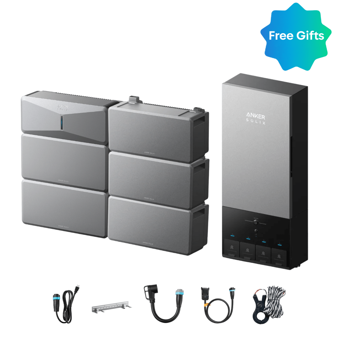Anker SOLIX E10 Automatic Home Backup Kit with LiFePO4 Batteries and Power Dock