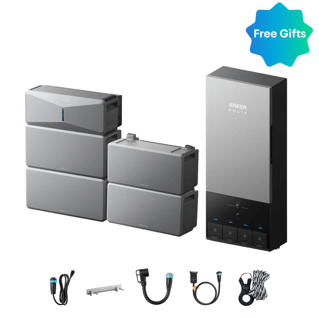 Anker SOLIX E10 Automatic Home Backup Kit with LiFePO4 Batteries and Power Dock