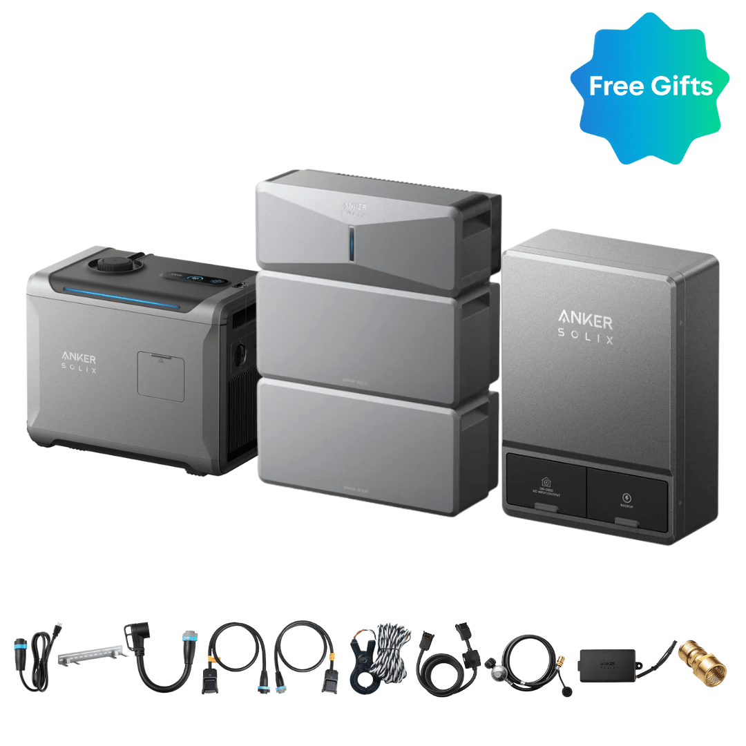 Anker SOLIX E10 Power Module with Batteries and Smart Inlet Box and Smart Generator 5500 (Tri-Fuel)