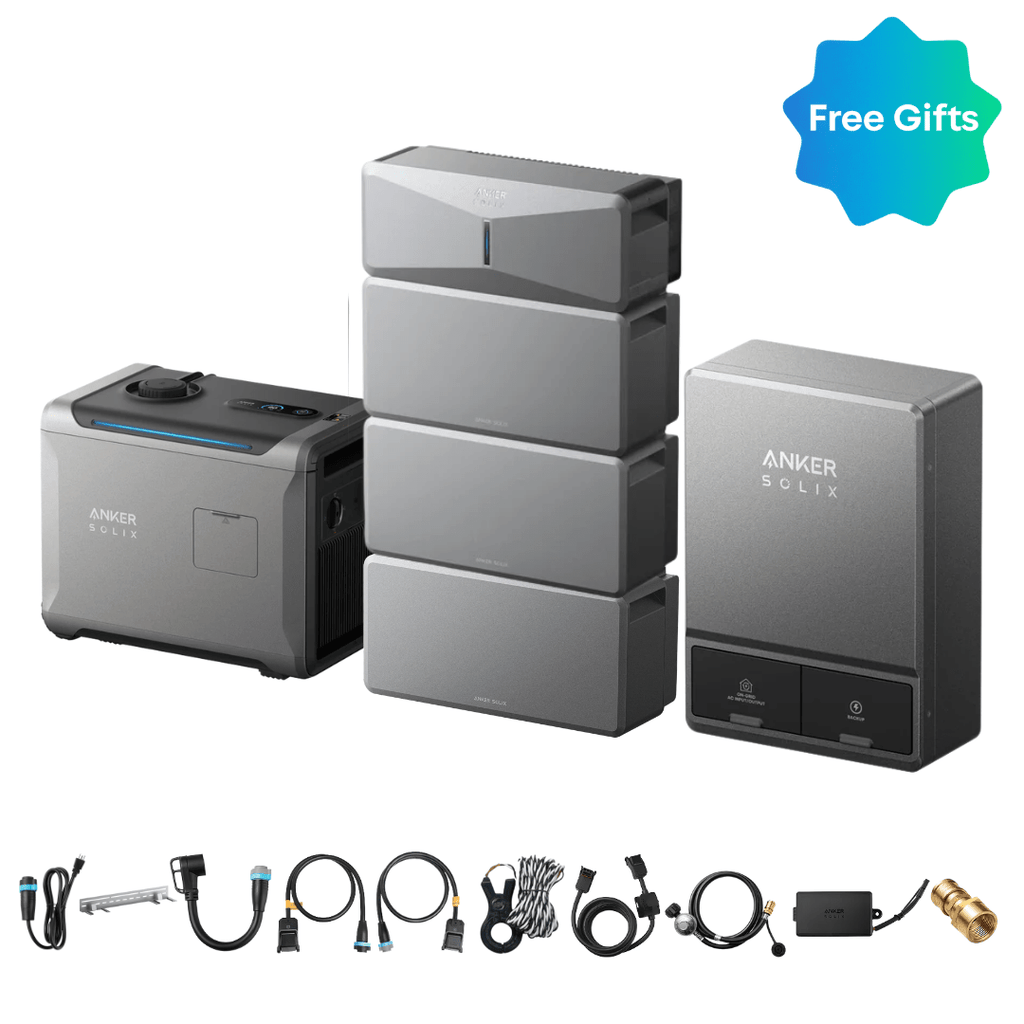 Anker SOLIX E10 Power Module with Batteries and Smart Inlet Box and Smart Generator 5500 (Tri-Fuel)
