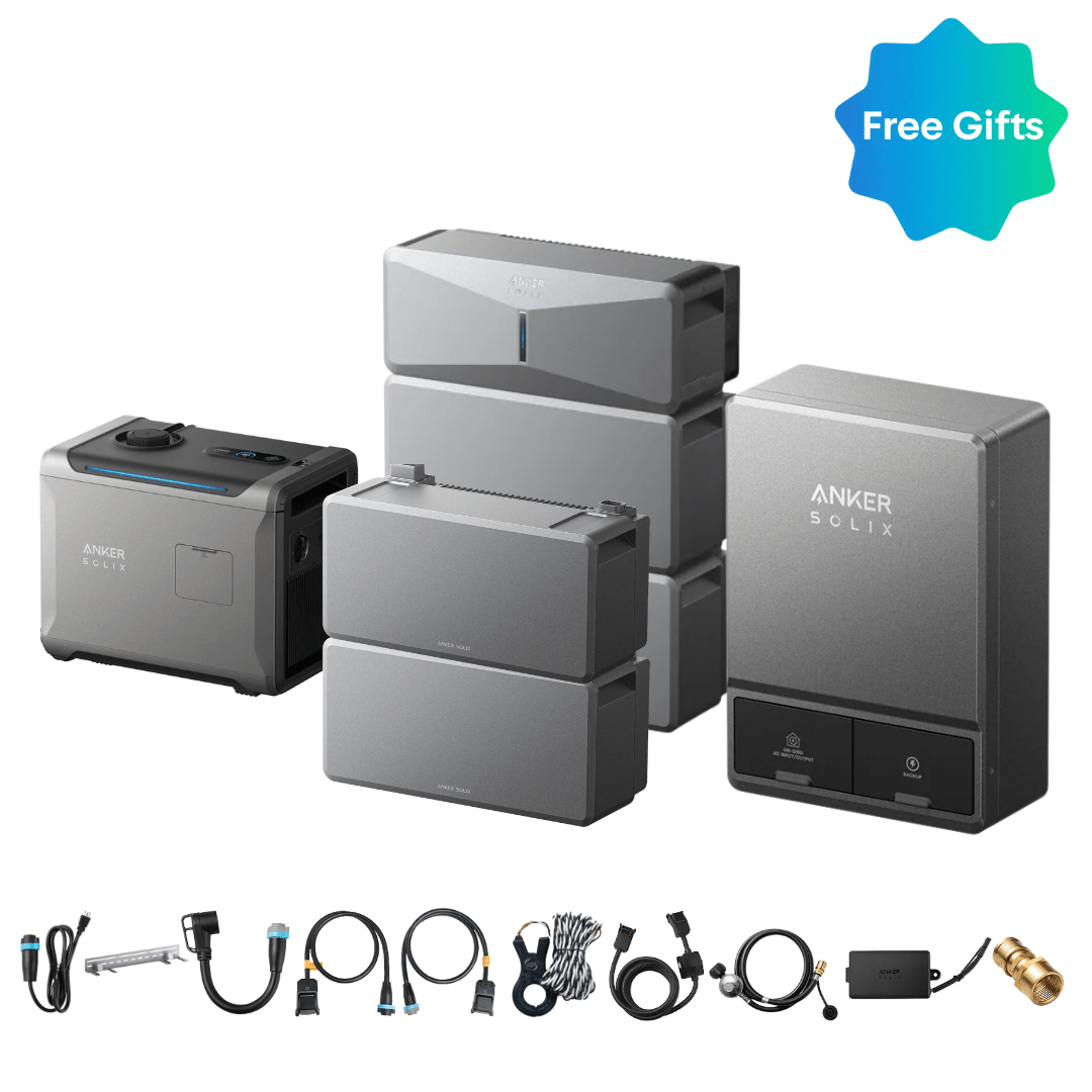 Anker SOLIX E10 Power Module with Batteries and Smart Inlet Box and Smart Generator 5500 (Tri-Fuel)