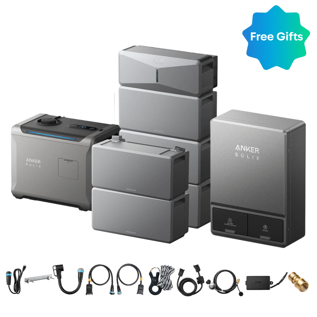 Anker SOLIX E10 Power Module with Batteries and Smart Inlet Box and Smart Generator 5500 (Tri-Fuel)