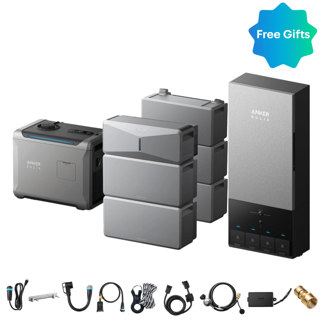 Anker SOLIX E10 Infinite Home Backup Kit with Batteries and Tri-Fuel Smart Generator 5500