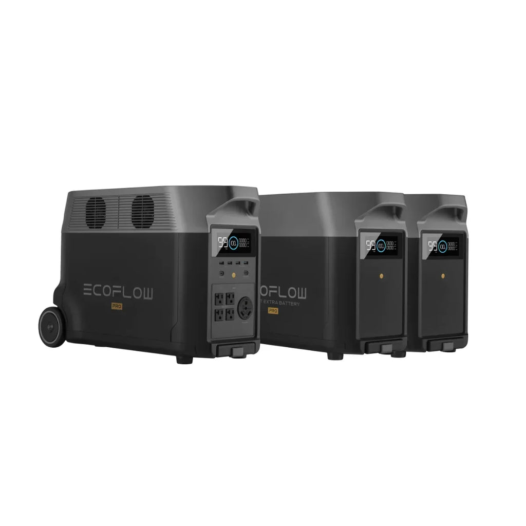 EcoFlow DELTA Pro with 2 x DELTA Pro Extra Battery