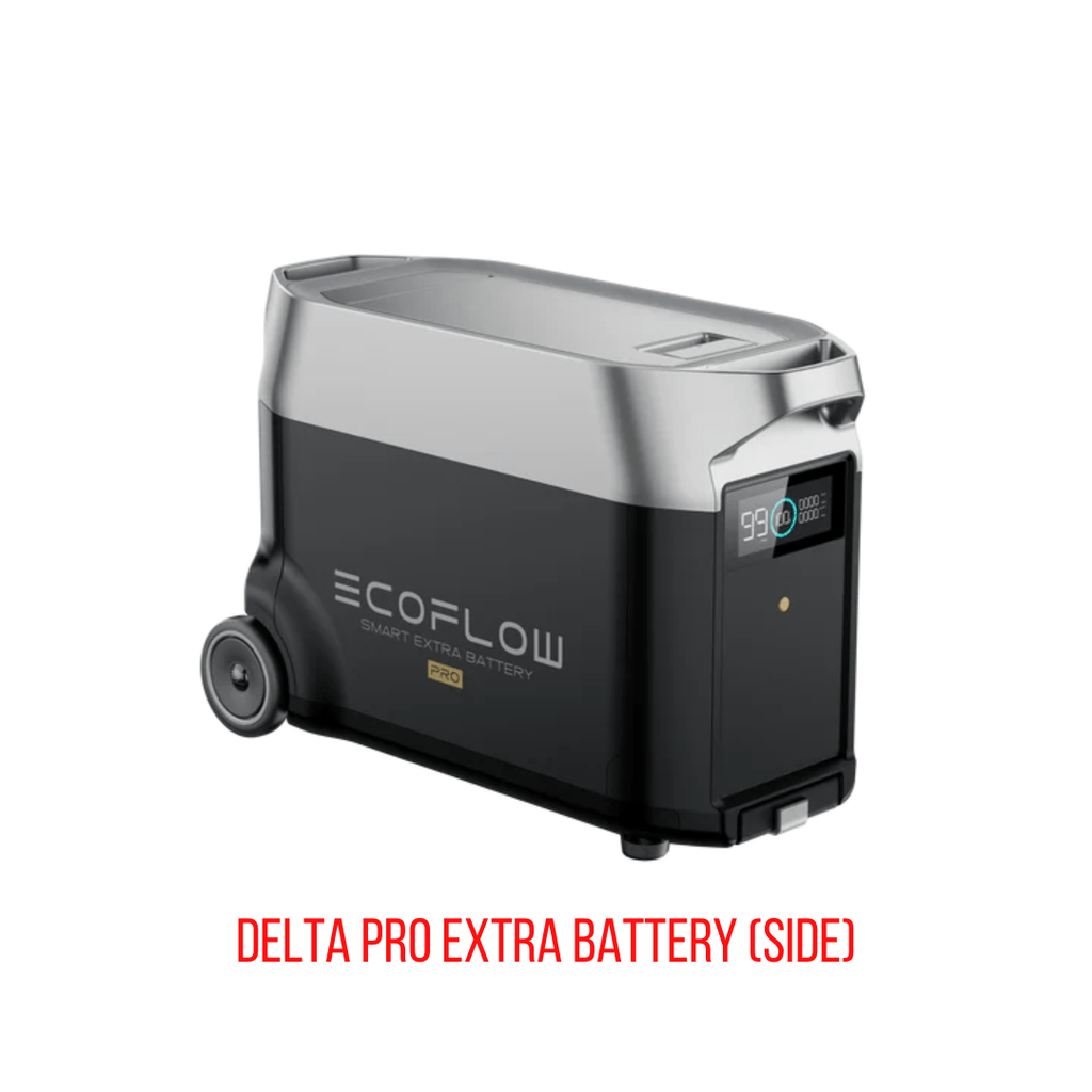 EcoFlow DELTA Pro Solar Generator Kit, 7200Wh, 3600W, with Extra Battery and 200W Portable Solar Panels