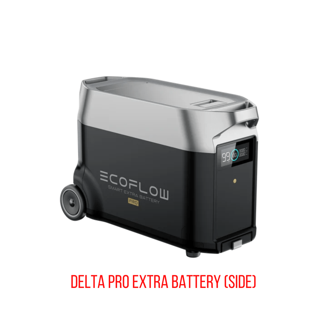 EcoFlow DELTA Pro Solar Generator Kit, 7200Wh, 3600W, with Extra Battery and 200W Portable Solar Panels