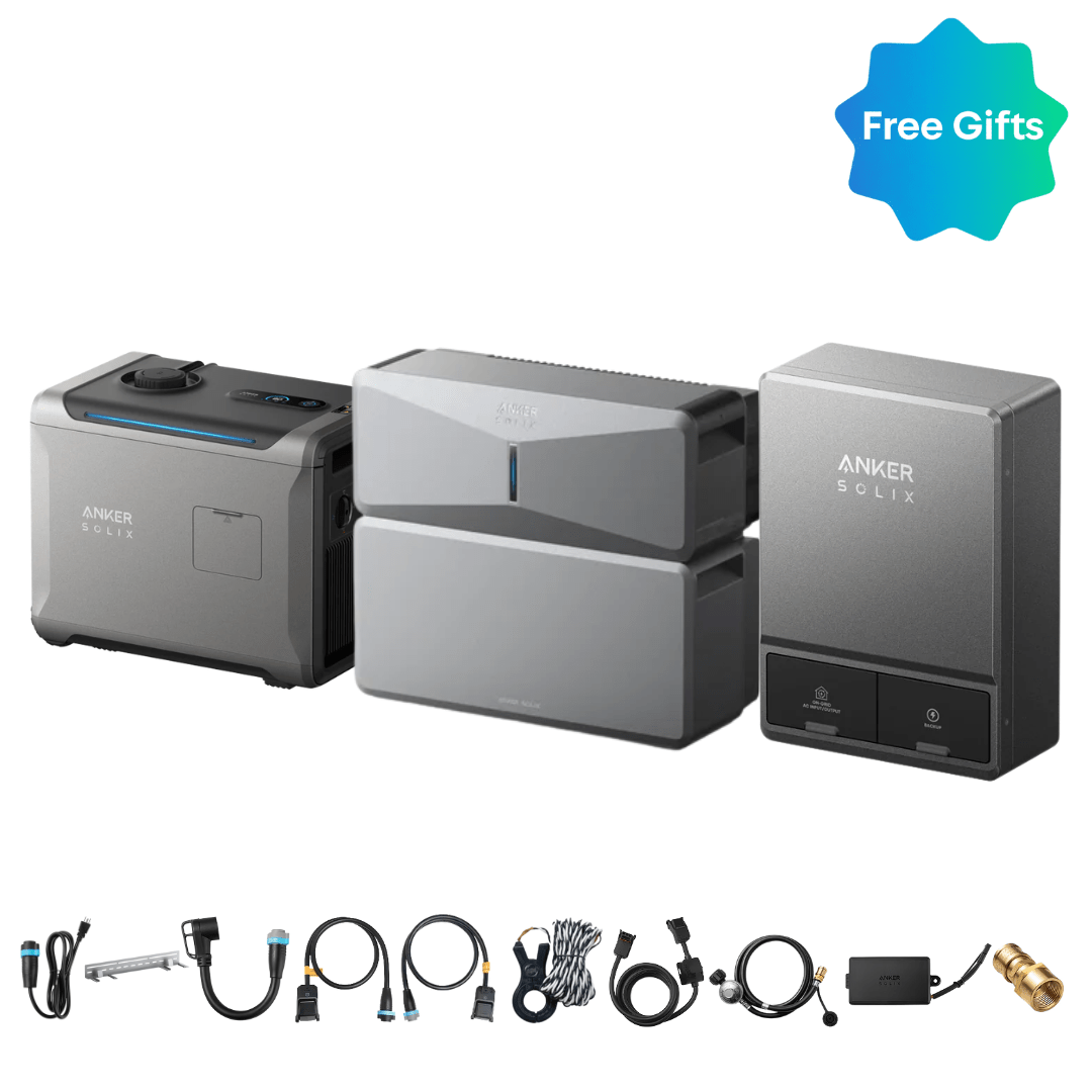 Anker SOLIX E10 Power Module with Batteries and Smart Inlet Box and Smart Generator 5500 (Tri-Fuel)