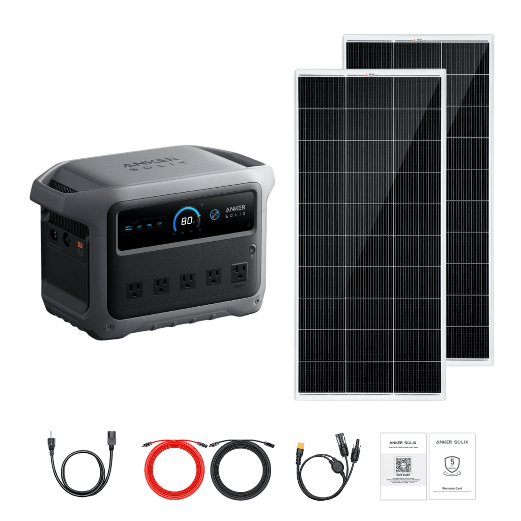 Anker SOLIX C1000 Gen 2 Portable Power Station with Solar Panel Bundle Options