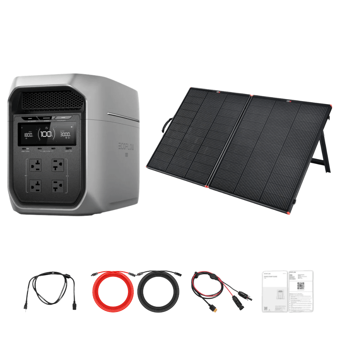 EcoFlow DELTA 3 Max Plus with Solar Panel Kit Options