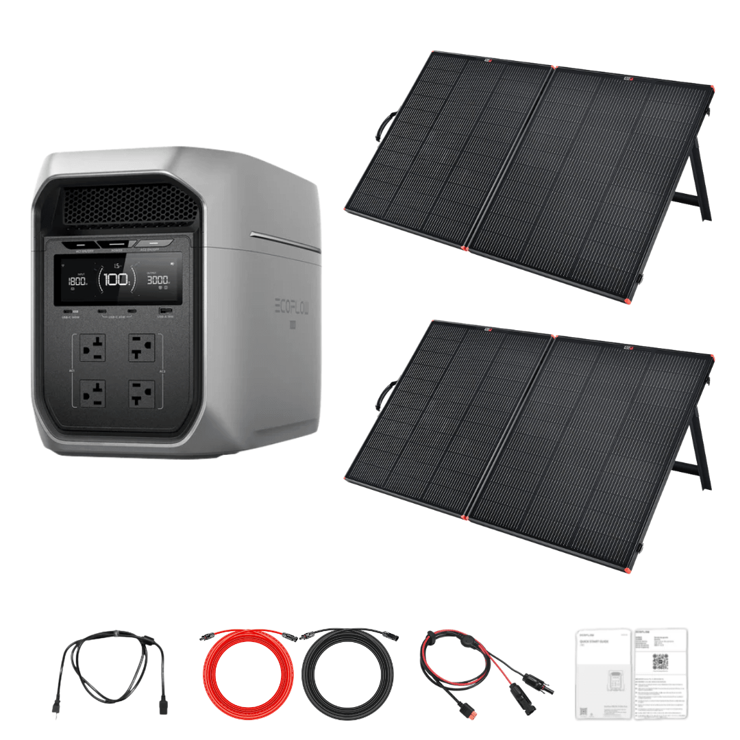 EcoFlow DELTA 3 Max Plus with Solar Panel Kit Options