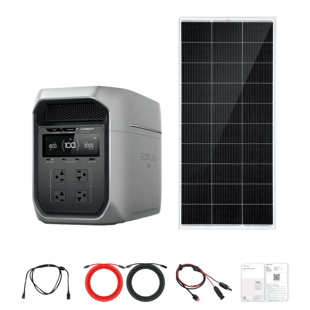 EcoFlow DELTA 3 Max Plus with Solar Panel Kit Options