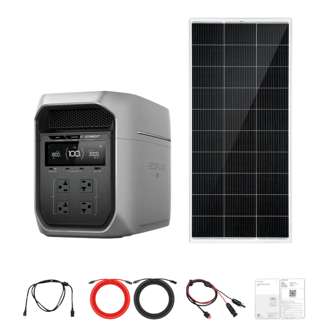 EcoFlow DELTA 3 Max Plus with Solar Panel Kit Options