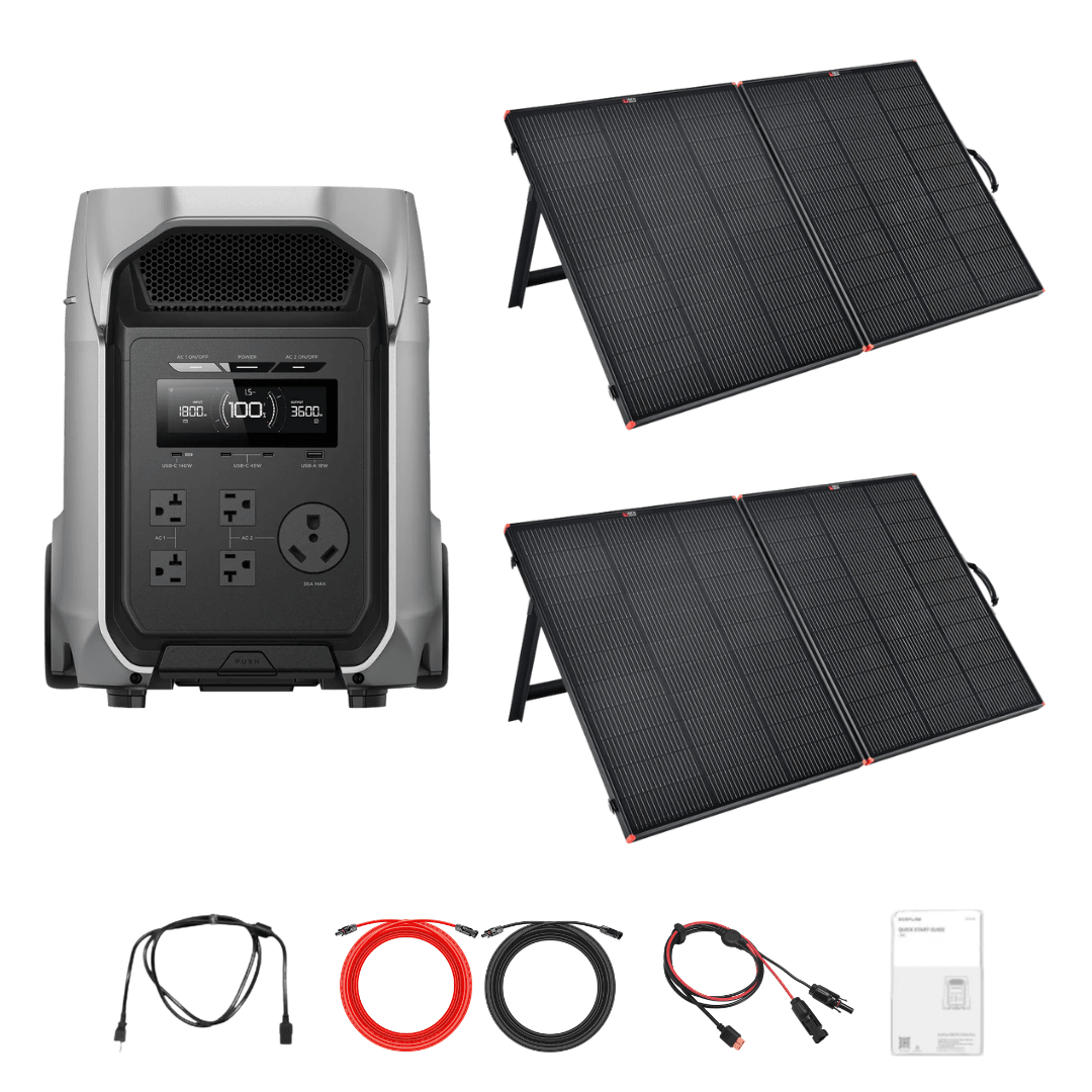 EcoFlow DELTA 3 Ultra Plus with Solar Panel Kit Options