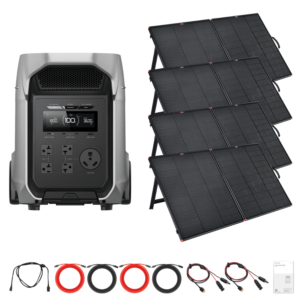 EcoFlow DELTA 3 Ultra Plus with Solar Panel Kit Options