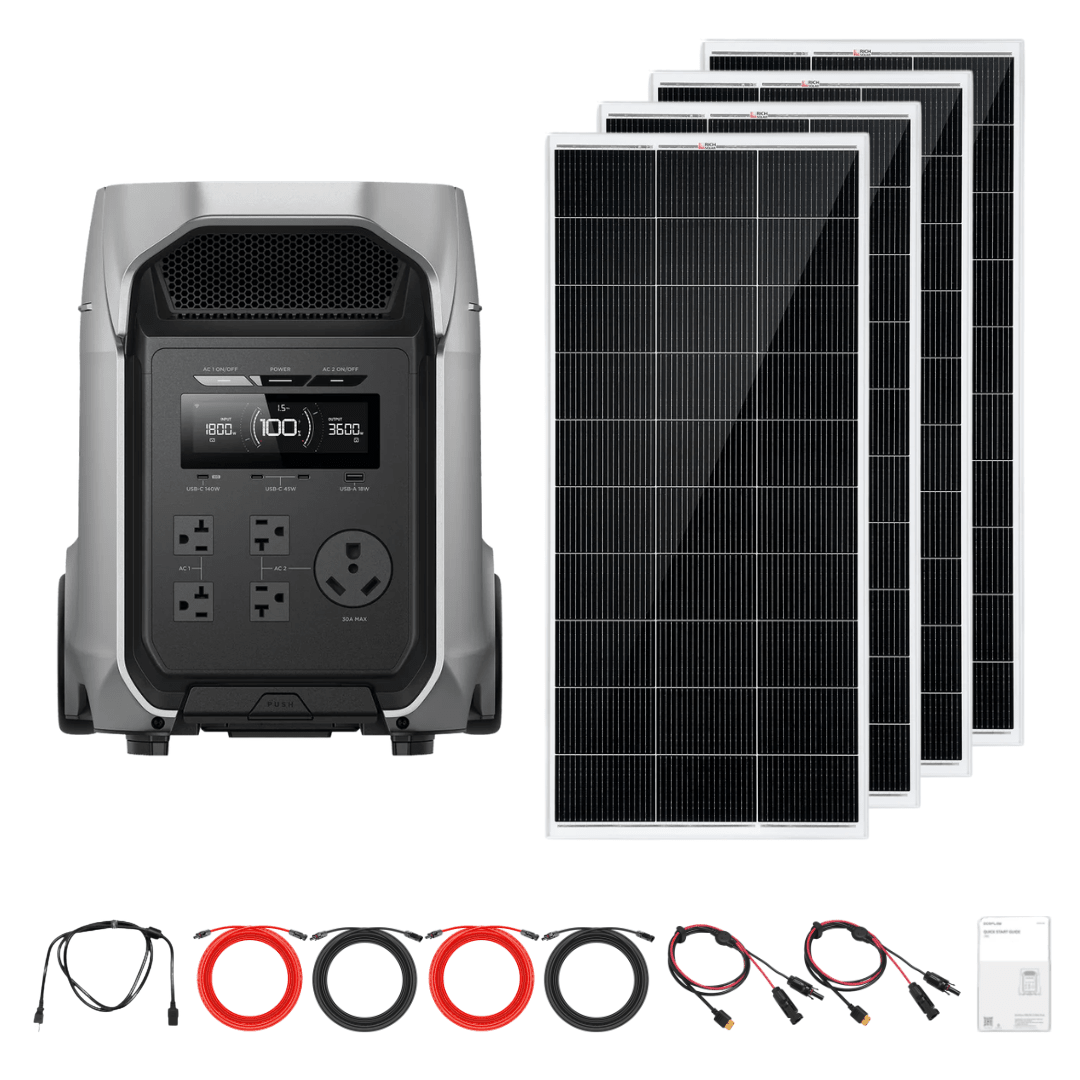 EcoFlow DELTA 3 Ultra Plus with Solar Panel Kit Options