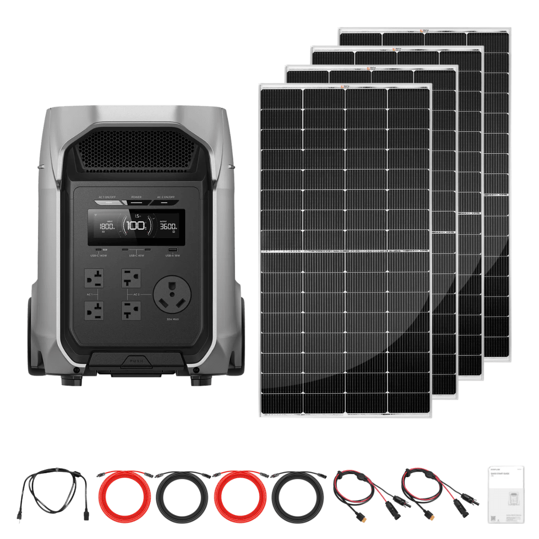 EcoFlow DELTA 3 Ultra Plus with Solar Panel Kit Options