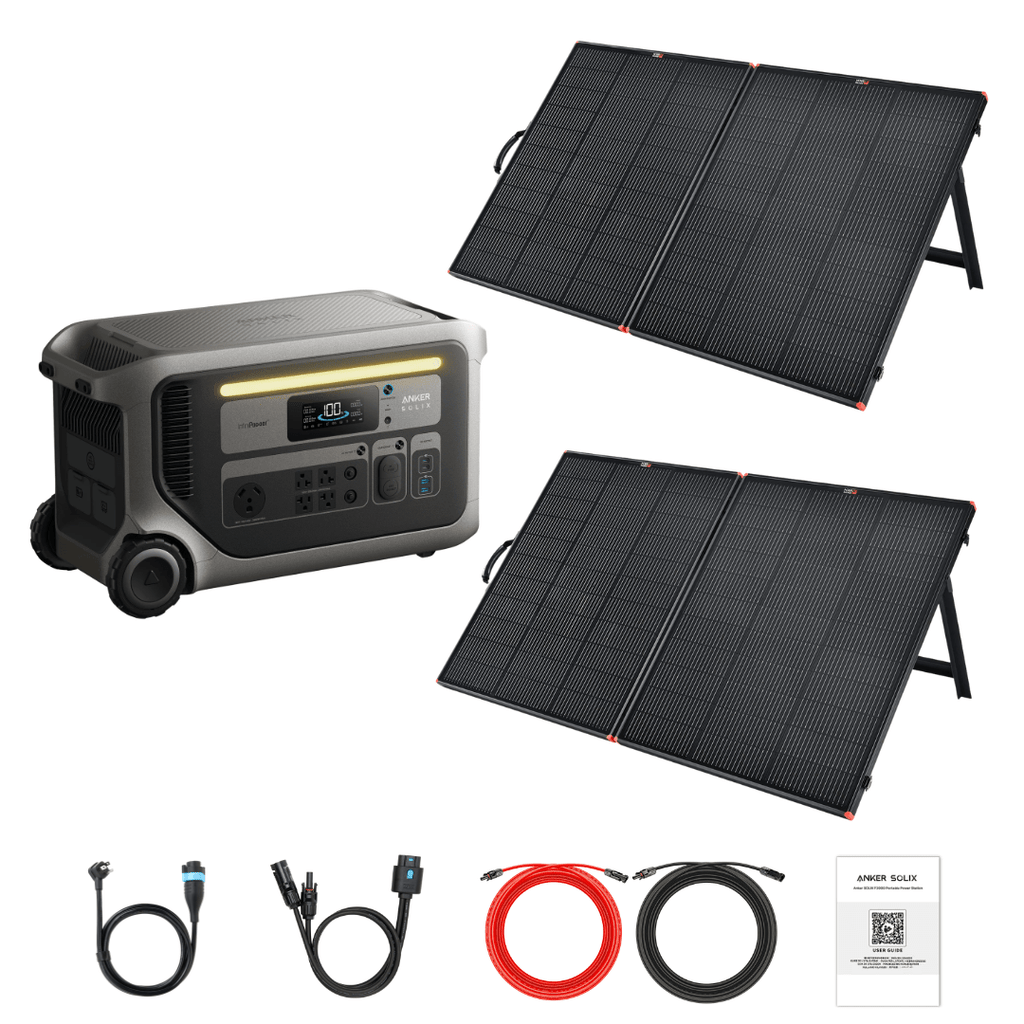 Anker SOLIX F3000 with Solar Panel Kit Options