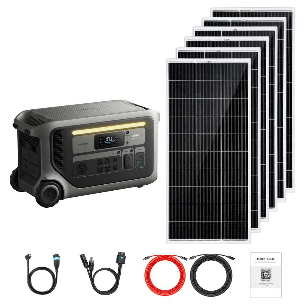 Anker SOLIX F3000 with Solar Panel Kit Options