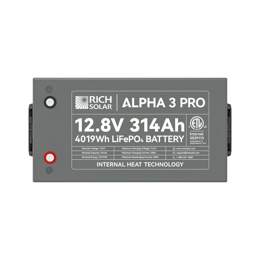 Rich Solar Alpha 3 12V 300Ah LiFePO4 Battery