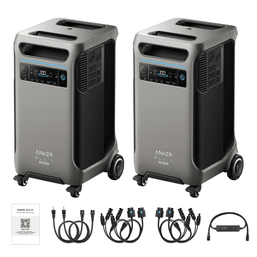 Anker SOLIX 2 x F3800 Plus Portable Power Station with Double Power Hub