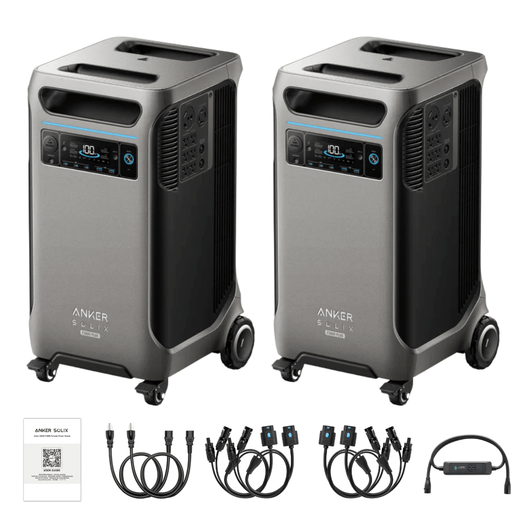 Anker SOLIX 2 x F3800 Plus Portable Power Station with Double Power Hub