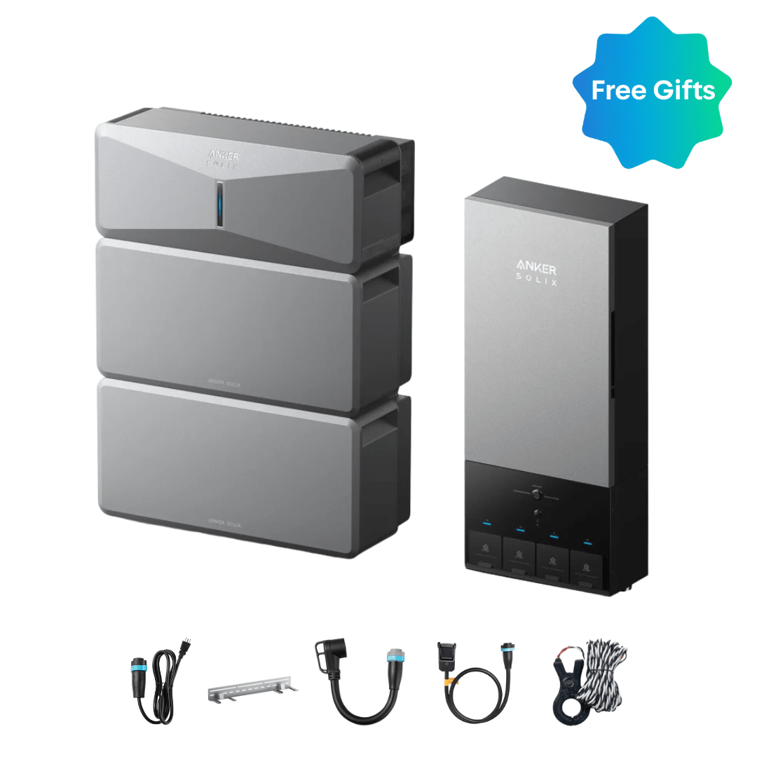 Anker SOLIX E10 Automatic Home Backup Kit with LiFePO4 Batteries and Power Dock