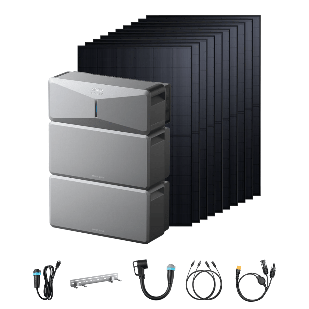 Anker SOLIX E10 Off-Grid Kits with 10 x 440W Rigid Solar Panels