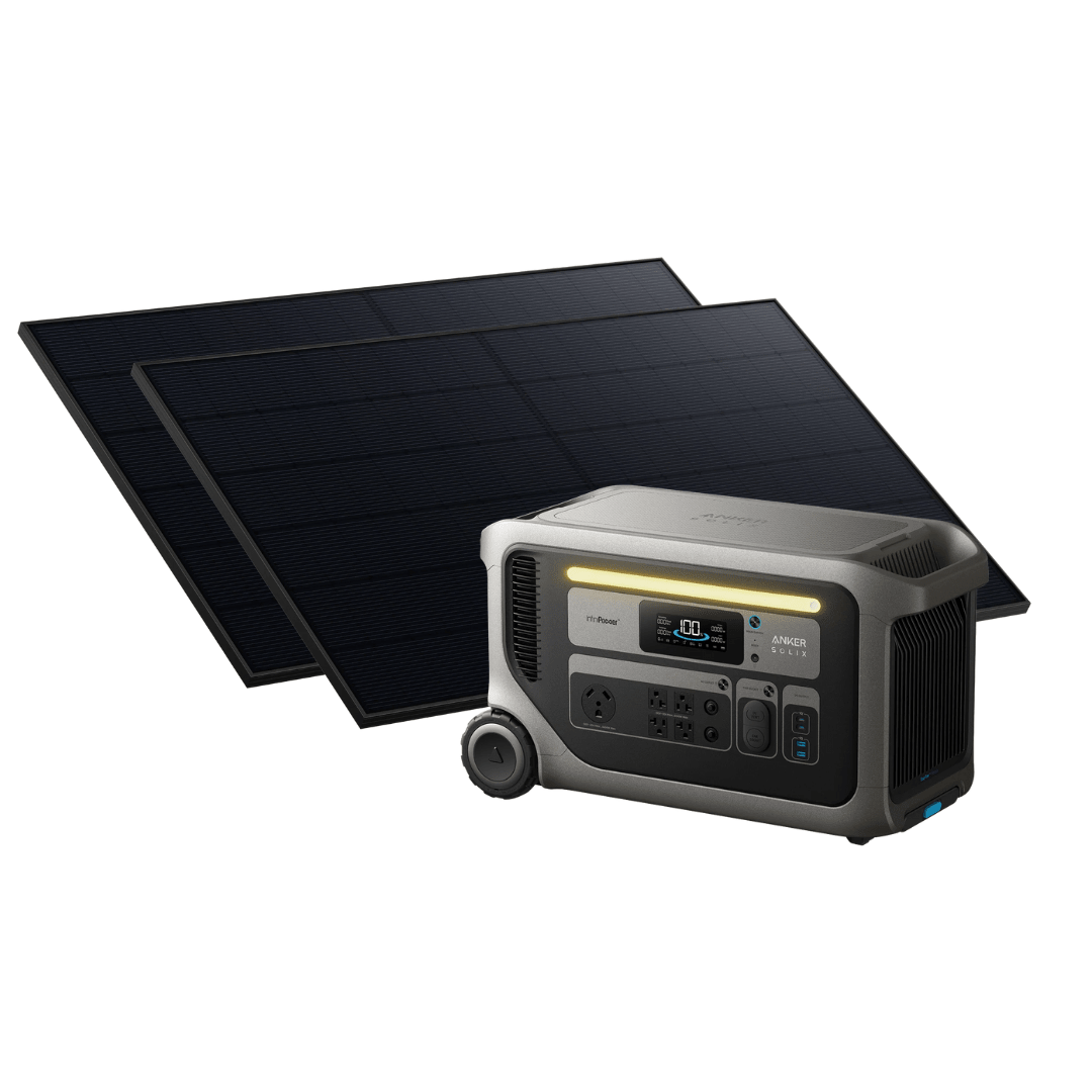 Anker SOLIX F3000 Solar Generator with 2 x 440W Rigid Solar Panel