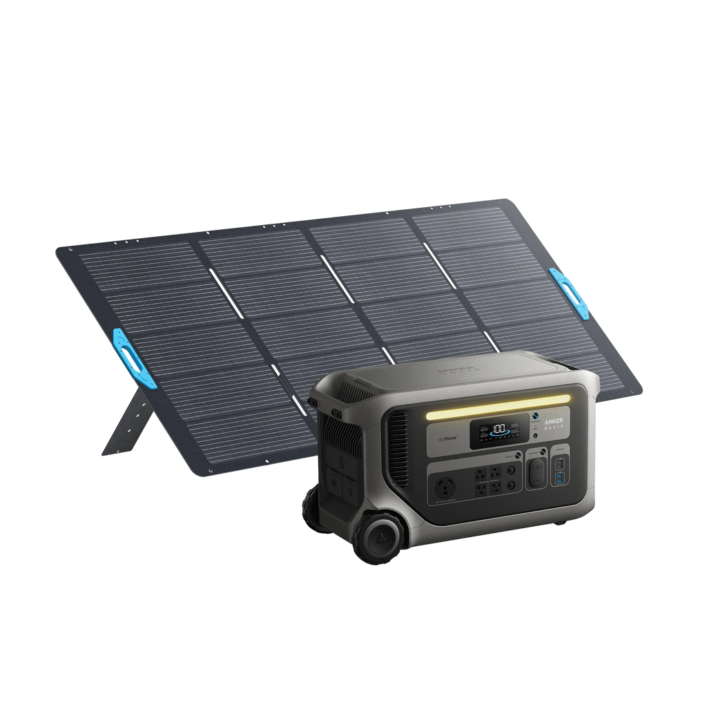 Anker SOLIX F3000 Solar Generator with 400W Portable Solar Panel Kits