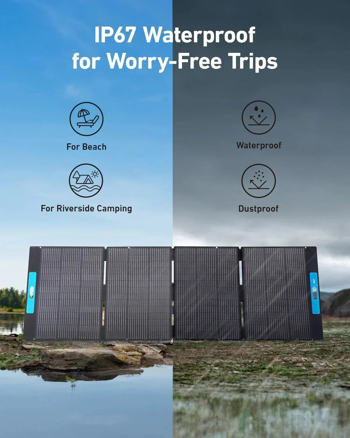 Anker SOLIX F3800 with Expansion Battery and 400W Portable Solar Panel