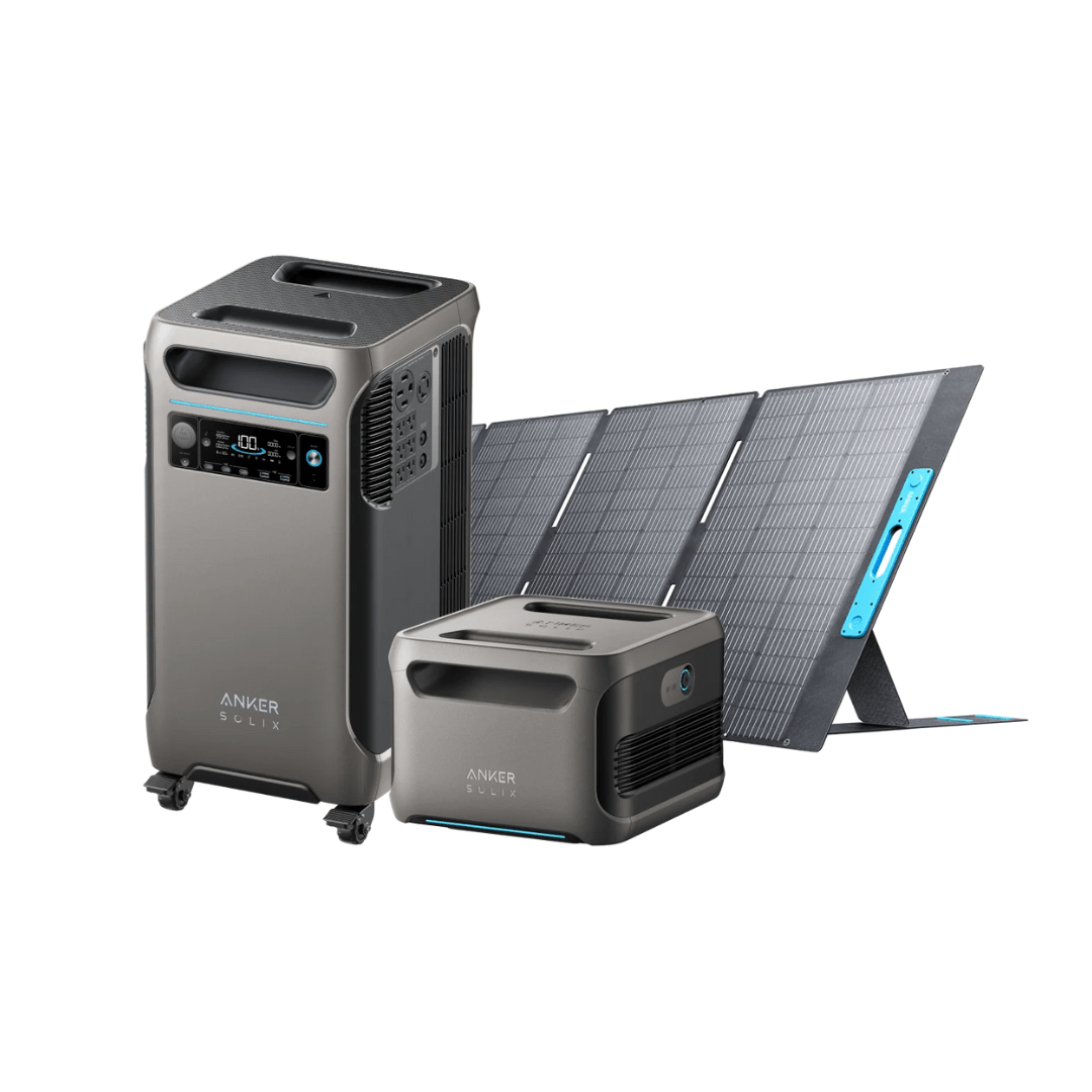 Anker SOLIX F3800 with Expansion Battery and 400W Portable Solar Panel