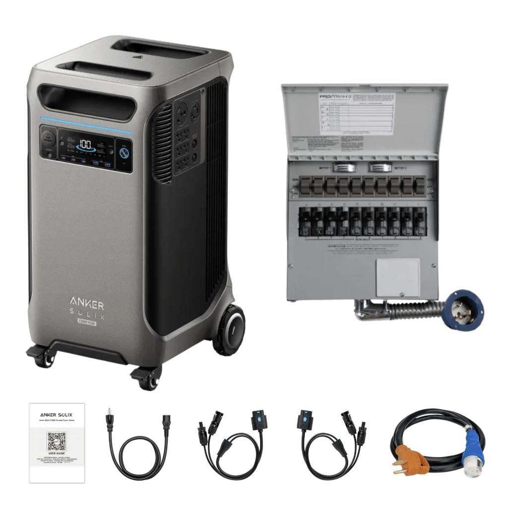 Anker SOLIX F3800 Plus Portable Power Station with 50A Transfer Switch
