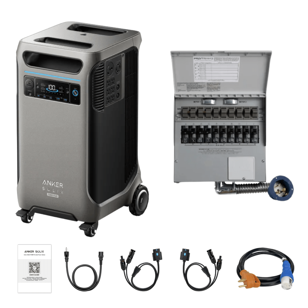Anker SOLIX F3800 Plus Portable Power Station with 50A Transfer Switch
