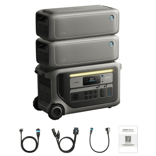 Anker SOLIX F3000 Solar Generator with Expansion Batteries