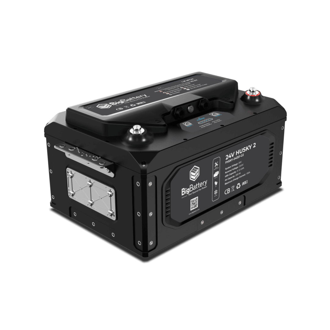 BigBattery HUSKY 2 24V 200Ah 5.12kWh LiFePO4 Battery