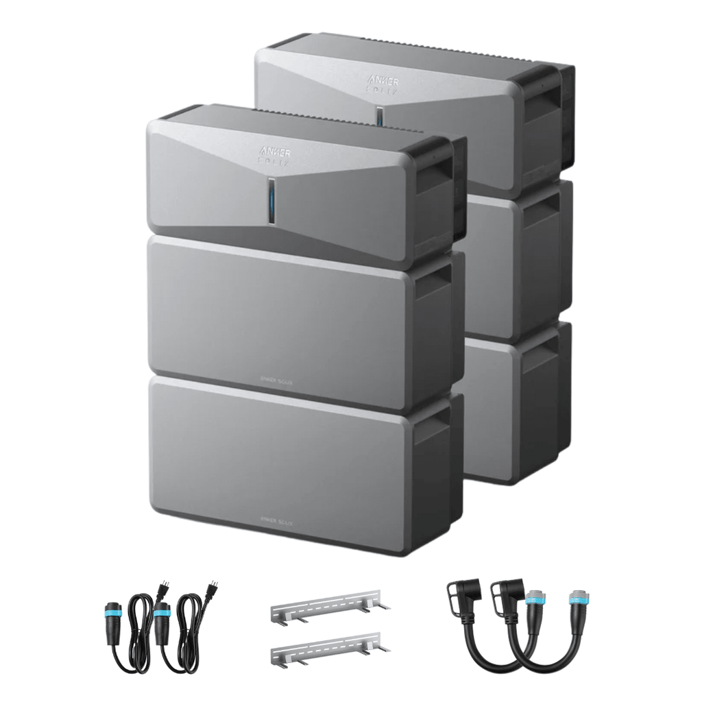 Anker SOLIX E10 Whole Home Backup System, Double Kit with LiFePO4 Batteries