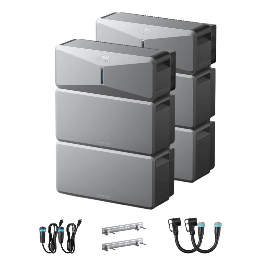 Anker SOLIX E10 Whole Home Backup System, Double Kit with LiFePO4 Batteries