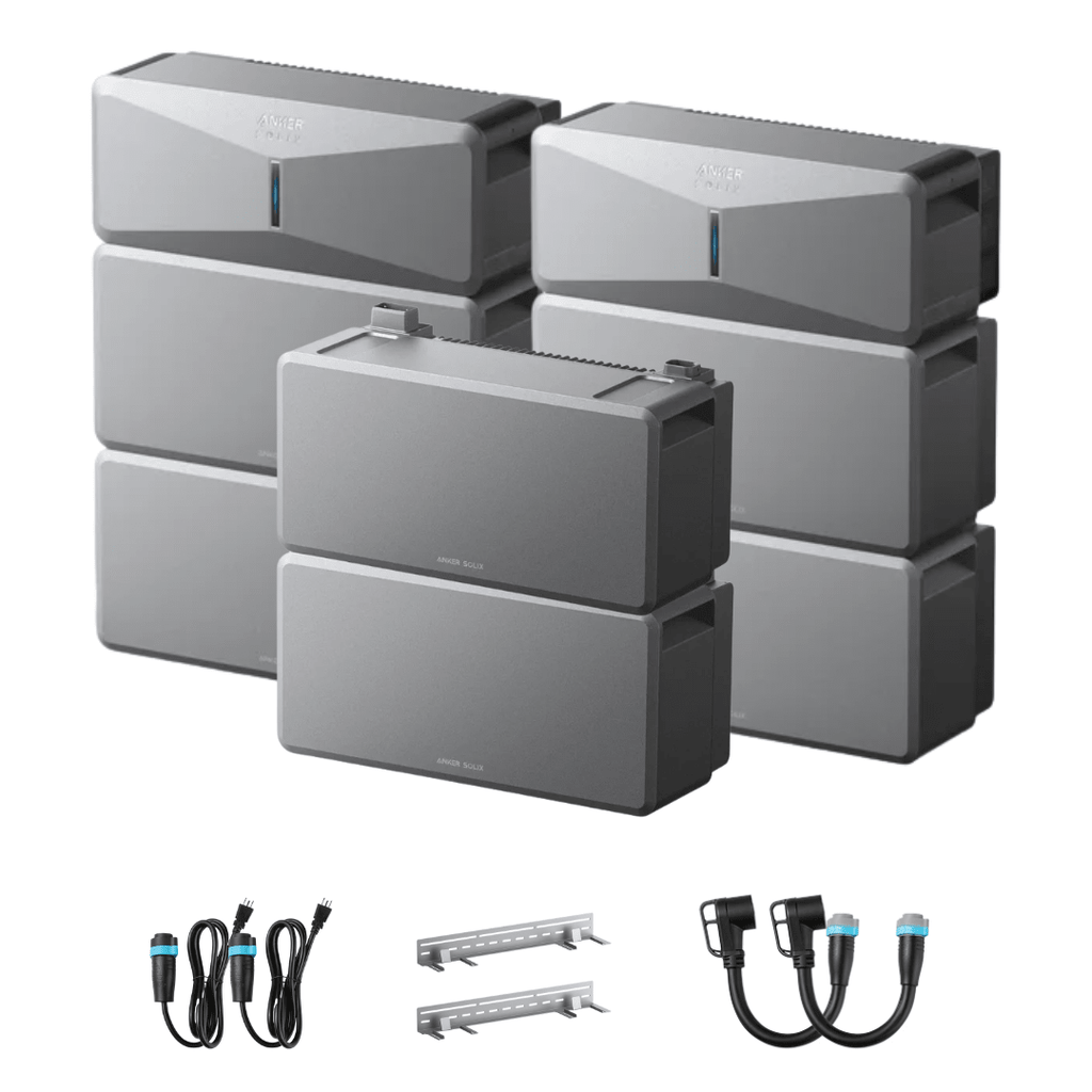 Anker SOLIX E10 Whole Home Backup System, Double Kit with LiFePO4 Batteries