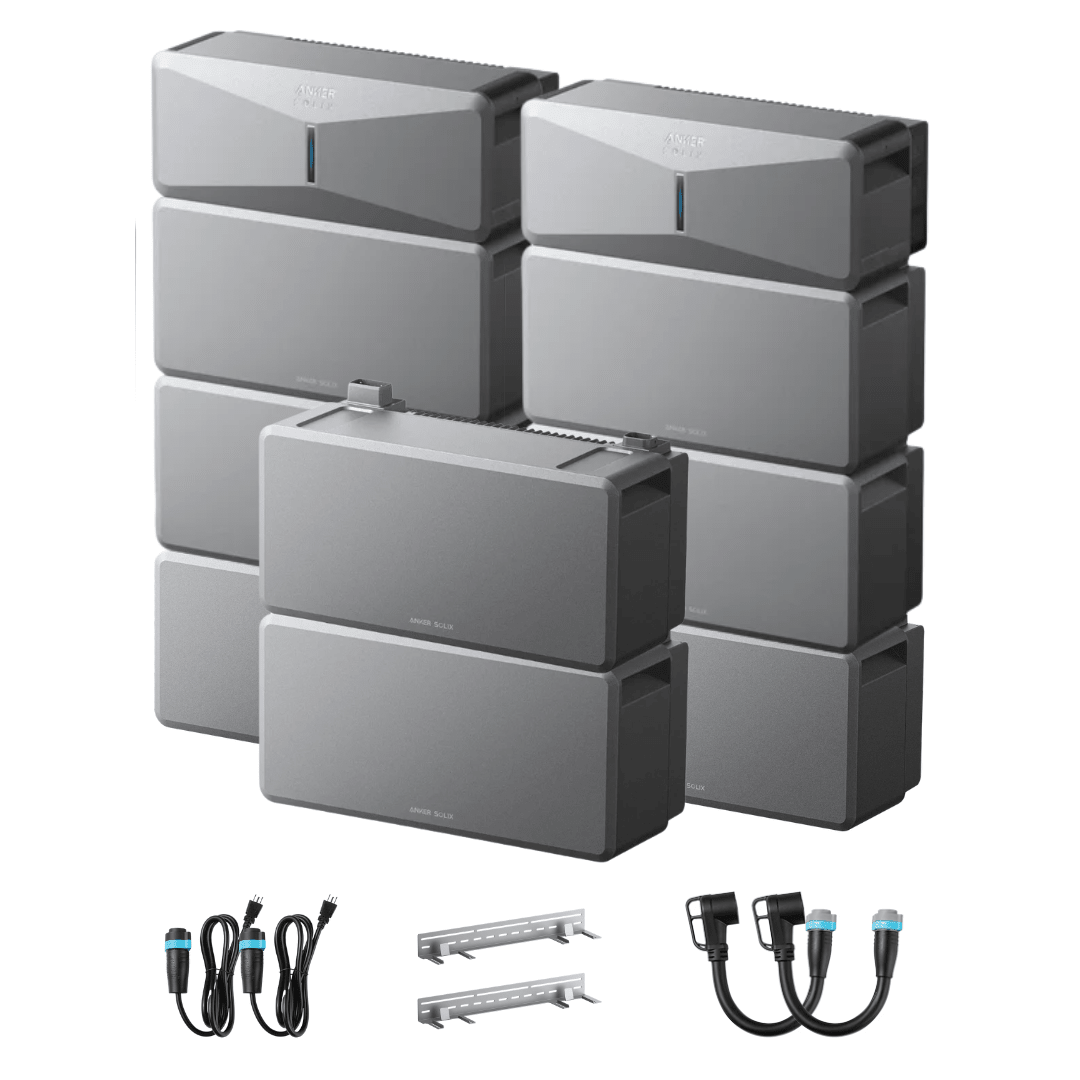 Anker SOLIX E10 Whole Home Backup System, Double Kit with LiFePO4 Batteries