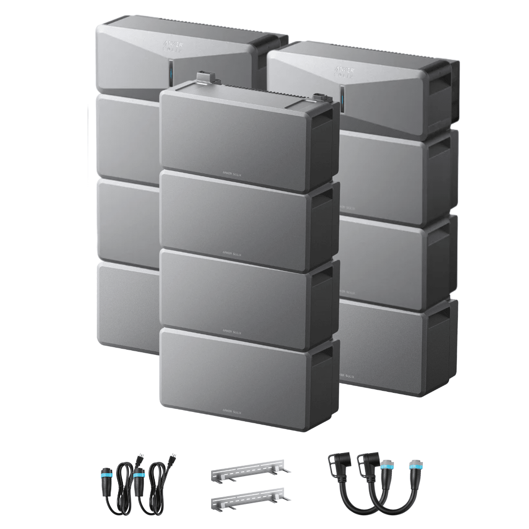 Anker SOLIX E10 Whole Home Backup System, Double Kit with LiFePO4 Batteries