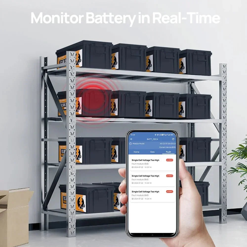 ECO-WORTHY 12V 280Ah LiFePO4 Battery with Bluetooth