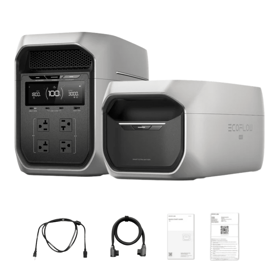 EcoFlow DELTA 3 Max Plus Portable Power Station, 2048Wh, 3000W