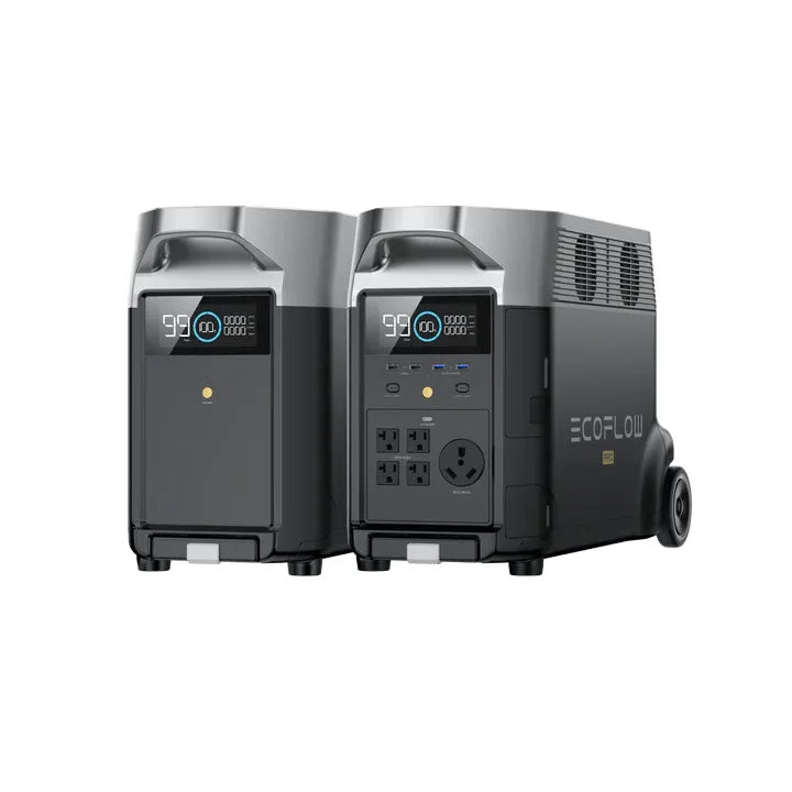EcoFlow DELTA Pro Solar Generator Kit, 7200Wh, 3600W, with Extra Battery and 200W Portable Solar Panels