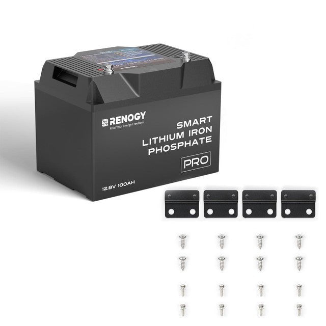 Renogy 12V 100Ah Pro Smart Self-Heating LiFePO4 Battery with Bluetooth