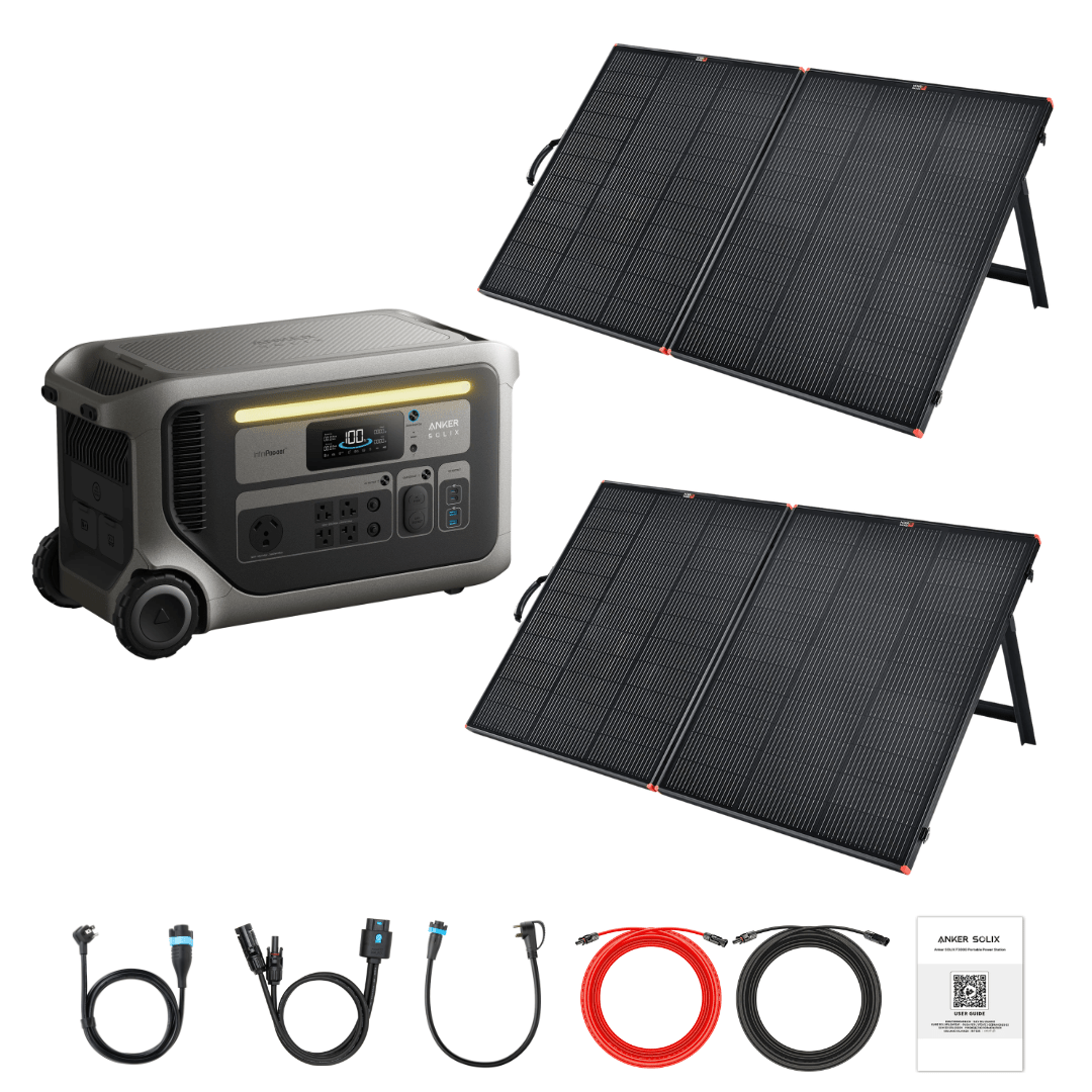 Anker SOLIX F3000 with Solar Panel Kit Options
