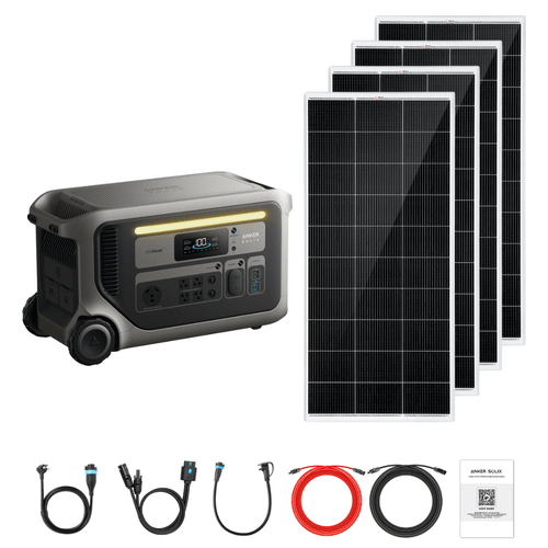 Anker SOLIX F3000 with Solar Panel Kit Options