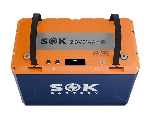 SOK Battery 12V 314Ah LiFePO4 Battery with Built-in Heater and Bluetooth