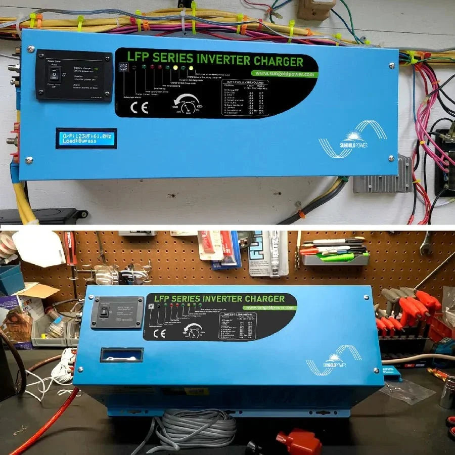 SunGoldPower 4000W DC 12V Pure Sine Wave Inverter with Charger